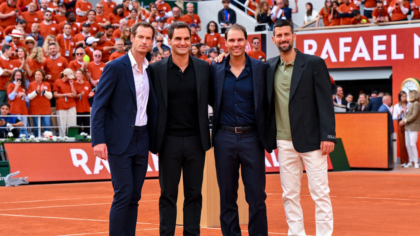 Roland Garros regala a Nadal y al mundo del deporte un homenaje para la historia: el Big Four, la huella en la Chatrier...