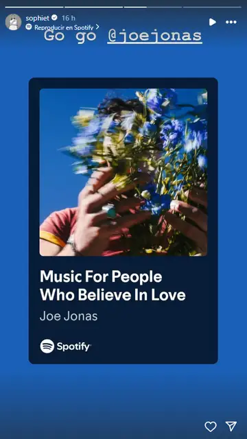 Historia de Instagram de Sophie Turner Historia de Instagram de Sophie Turner