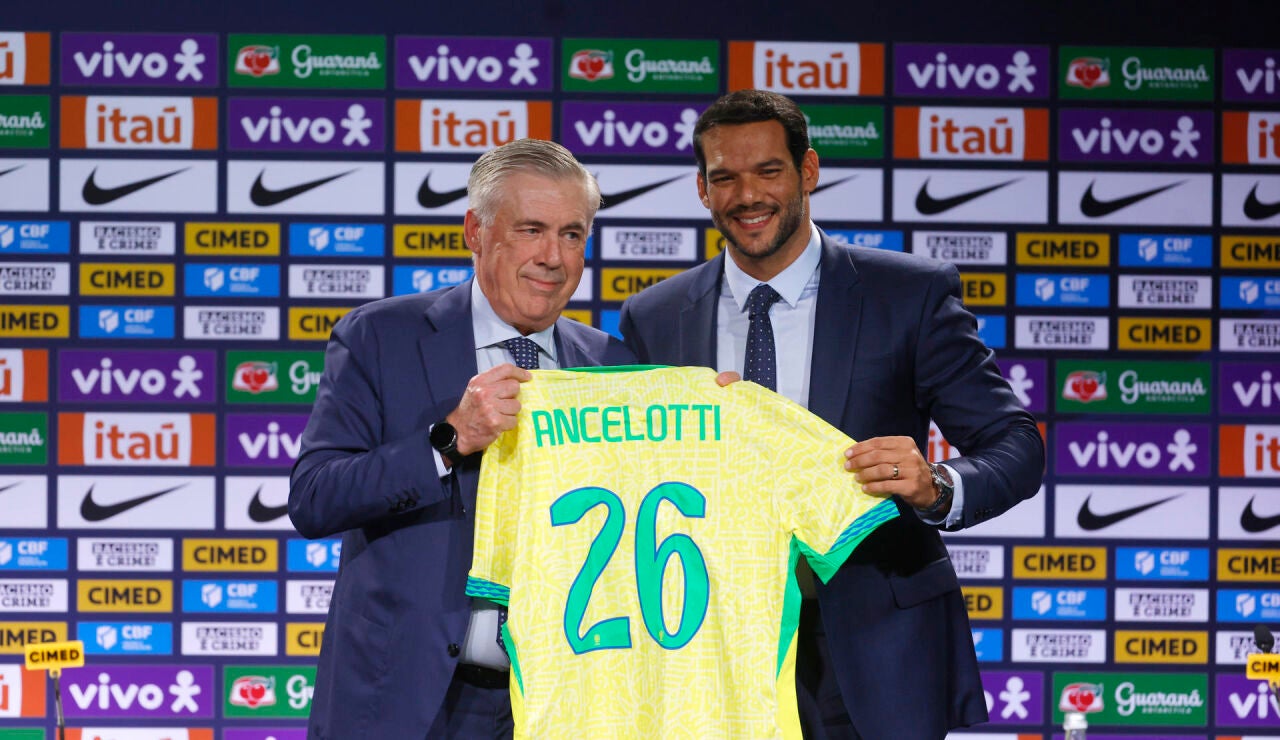 Ancelotti, presentado como nuevo t&eacute;cnico de Brasil