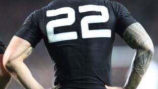 Un jugador de rugby en Auckland