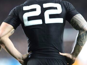 Un jugador de rugby en Auckland