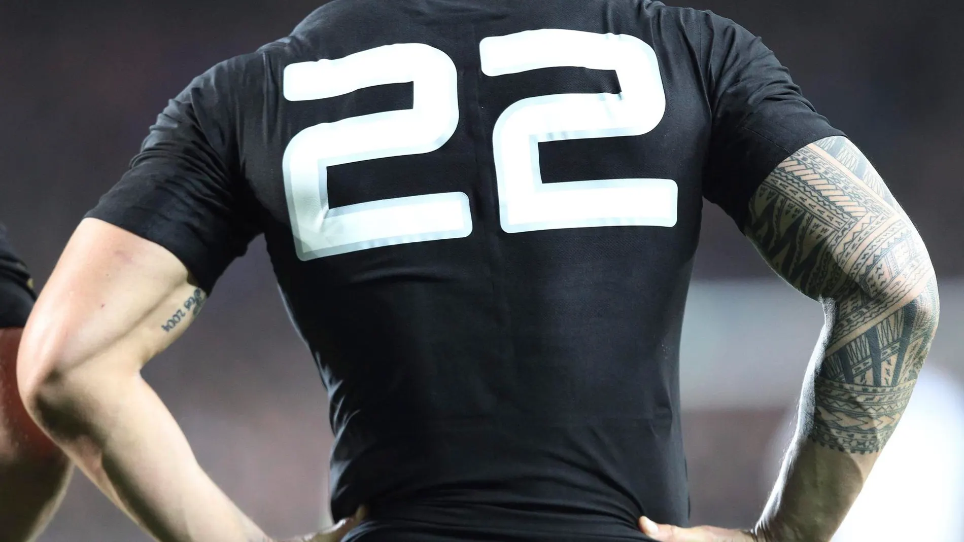 Un jugador de rugby en Auckland Un jugador de rugby en Auckland