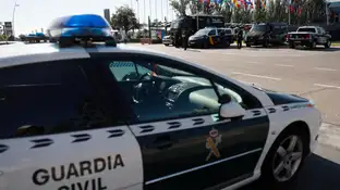 Un coche patrulla de la Guardia Civil Un coche patrulla de la Guardia Civil