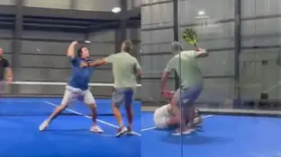 Dos hombres se pelean tras un partido de pádel en Costa Rica Dos hombres se pelean tras un partido de pádel en Costa Rica