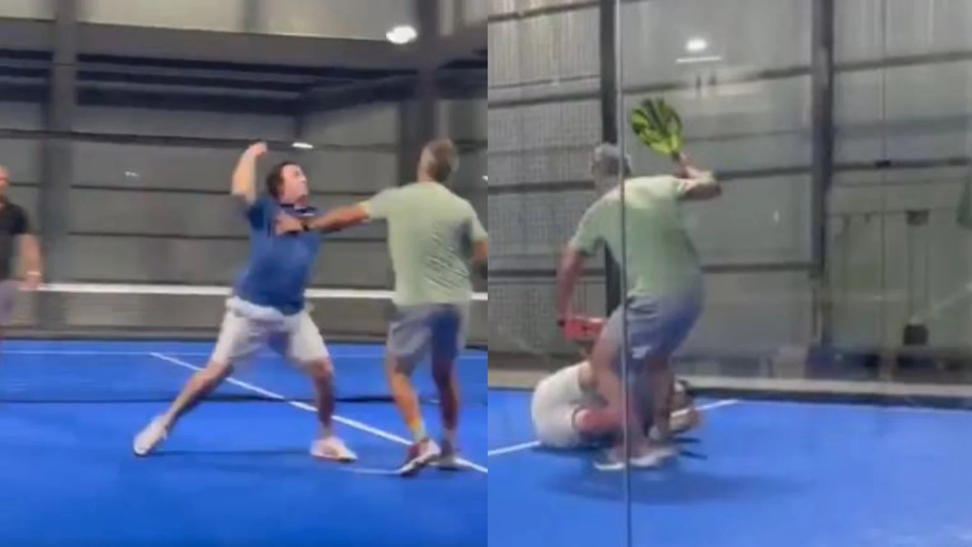 Dos hombres se pelean tras un partido de pádel en Costa Rica Dos hombres se pelean tras un partido de pádel en Costa Rica