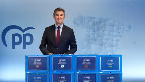 Feijóo presenta sus avales para seguir al frente del PP y conseguir un cambio en el gobierno Feijóo presenta sus avales para seguir al frente del PP y conseguir un cambio en el gobierno
