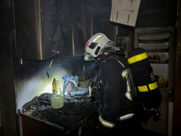 Incendio registrado en una vivienda de Parla (Madrid) 