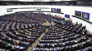 Imagen de archivo de una votaci&oacute;n en el Parlamento Europeo 