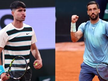 Carlos Alcaraz- Damir Dzumhur, partido de tercera ronda de Roland Garros