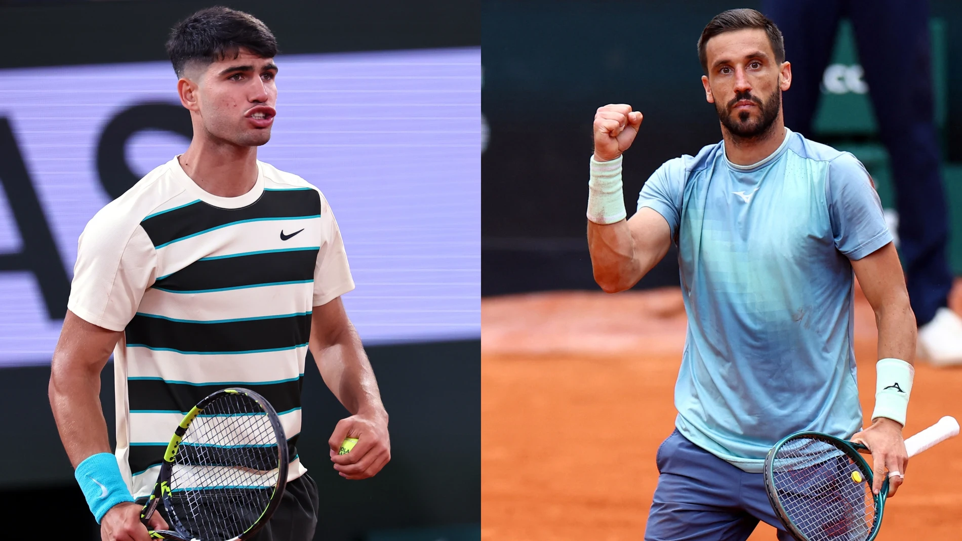 Carlos Alcaraz- Damir Dzumhur, partido de tercera ronda de Roland Garros Carlos Alcaraz- Damir Dzumhur, partido de tercera ronda de Roland Garros