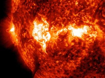 Una llamarada solar