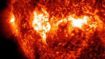 Una llamarada solar