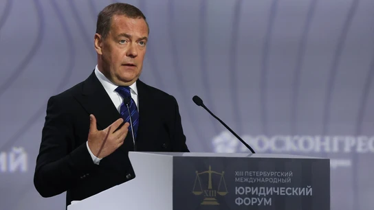 El vicepresidente del Consejo de Seguridad de Rusia y expresidente del país, Dimitri Medvedev El vicepresidente del Consejo de Seguridad de Rusia y expresidente del país, Dimitri Medvedev