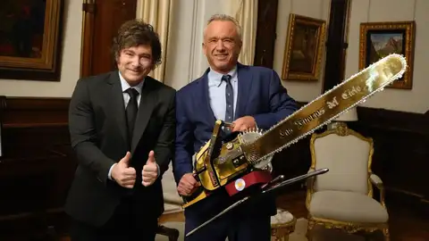 Milei recibe a Kennedy Jr Milei recibe a Kennedy Jr