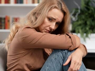 Mujer afectada por una situaci&oacute;n