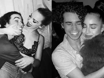 Cameron Boyce con Dove Cameron y Sofia Carson Cameron Boyce con Dove Cameron y Sofia Carson