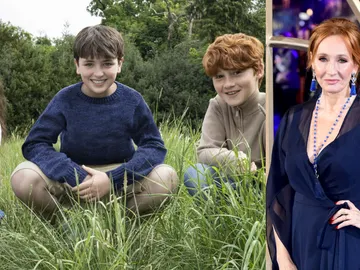 J.K. Rowling y los nuevos actores de Harry Potter J.K. Rowling y los nuevos actores de Harry Potter