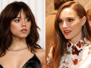 Jenna Ortega y Natalie Portman en un montaje Jenna Ortega y Natalie Portman en un montaje