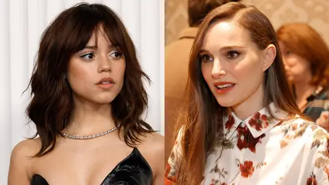 Jenna Ortega y Natalie Portman en un montaje Jenna Ortega y Natalie Portman en un montaje