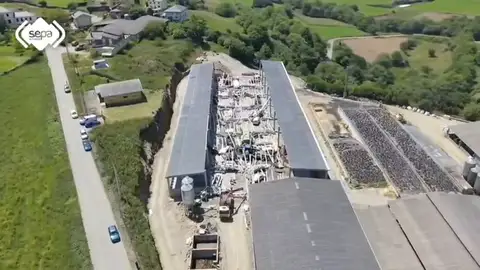 Imagen del derrumbe de Coaña Imagen del derrumbe de Coaña