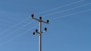 Imagen de archivo de un poste de luz