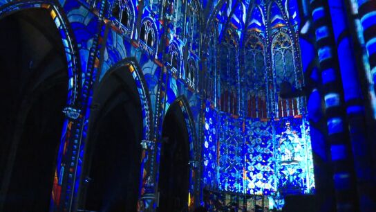 'Luminiscencia', un espect&aacute;culo inmersivo de luz y sonido transforma la Catedral del Buen Pastor en San Sebasti&aacute;n