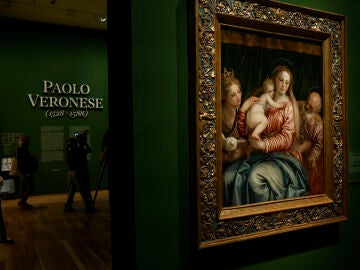 La obra 'La Virgen con el Niño, san Pedro y una santa mártir', de Paolo Veronese, expuesta este lunes en El Prado La obra 'La Virgen con el Niño, san Pedro y una santa mártir', de Paolo Veronese, expuesta este lunes en El Prado