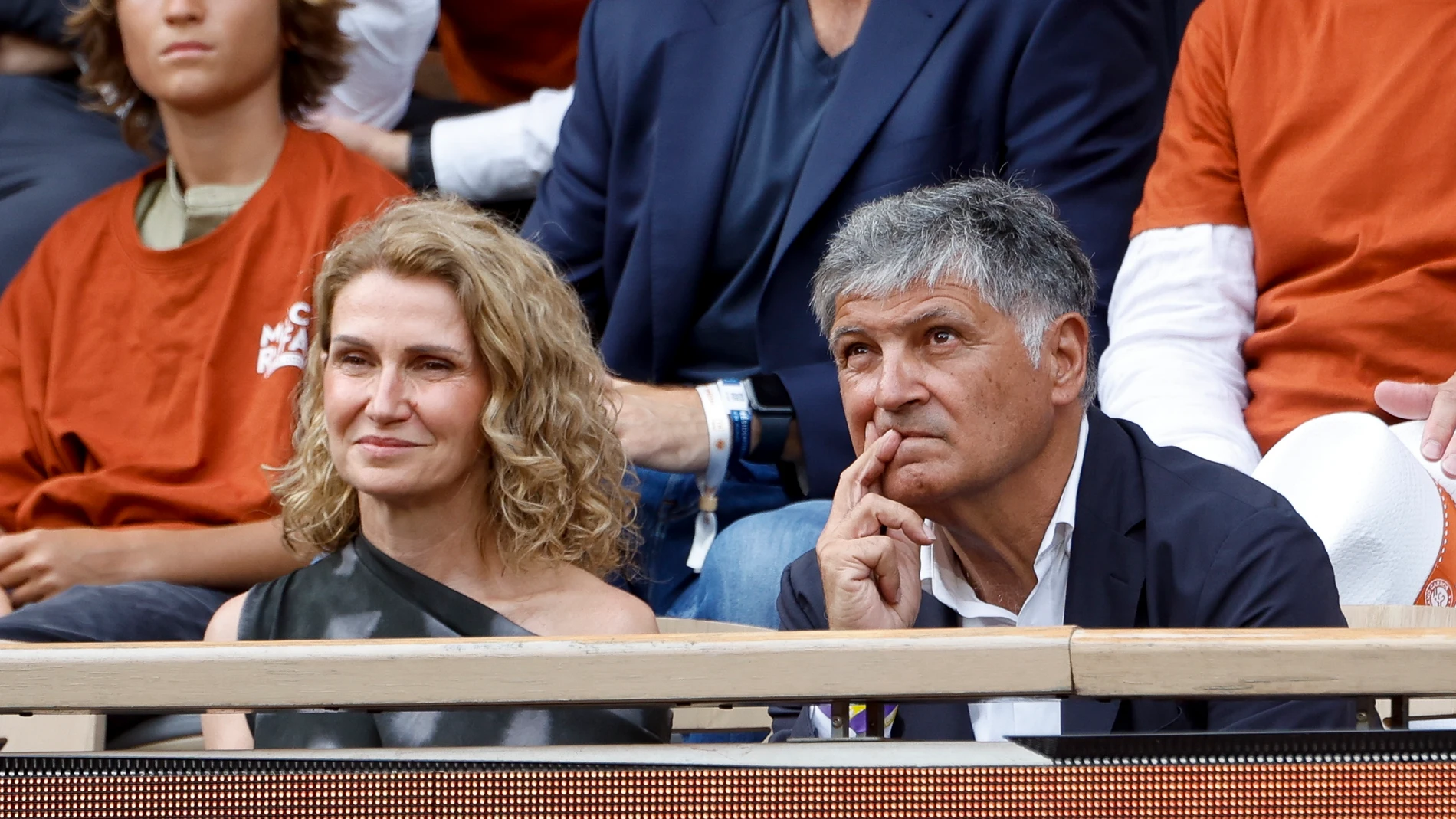 Toni Nadal durante el homenaje de Roland Garros a Rafa Toni Nadal durante el homenaje de Roland Garros a Rafa