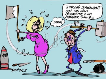 La bofetada de Brigitte a Macron, según la viñeta gráfica