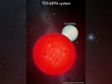 Encuentran un planeta gigante que orbita sobre la estrella más pequeña jamás detectada