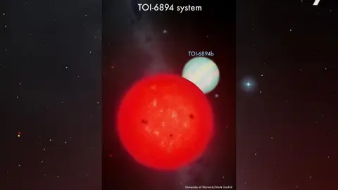 Encuentran un planeta gigante que orbita sobre la estrella más pequeña jamás detectada Encuentran un planeta gigante que orbita sobre la estrella más pequeña jamás detectada