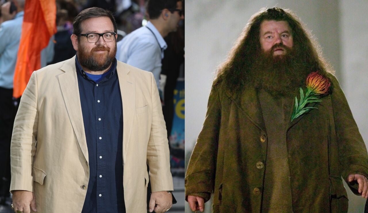 Nick Frost y Robbie Coltrane