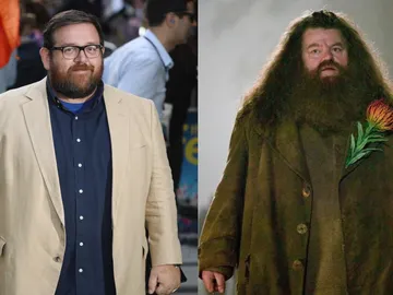 Nick Frost y Robbie Coltrane Nick Frost y Robbie Coltrane