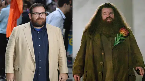 Nick Frost y Robbie Coltrane Nick Frost y Robbie Coltrane