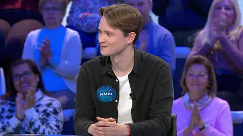 Manu desmiente con un gesto el comentario de Gonzalo Miró sobre el bote de Pasapalabra Manu desmiente con un gesto el comentario de Gonzalo Miró sobre el bote de Pasapalabra