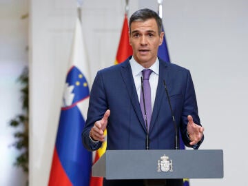 Pedro Sánchez, en una comparecencia en Moncloa
