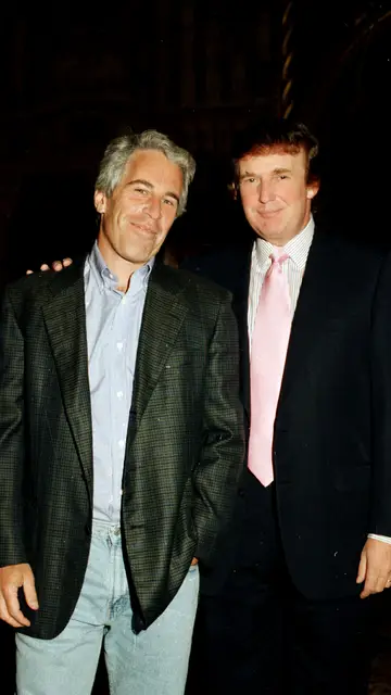 Imagen de Trump y Epstein. Imagen de Trump y Epstein.