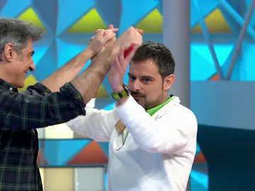 "¡Vaya final de programa has tenido!": Jorge Fernández, impresionado con la jugada de Álvaro "¡Vaya final de programa has tenido!": Jorge Fernández, impresionado con la jugada de Álvaro