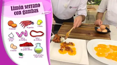 Ingredientes Limón serrano con gambas Ingredientes Limón serrano con gambas