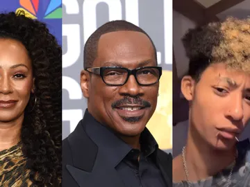 Mel B, Eddie Murphy y su hijo Angel Mel B, Eddie Murphy y su hijo Angel