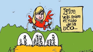 Leire D&iacute;ez y los casos que rodean a la UCO, en la vi&ntilde;eta gr&aacute;fica