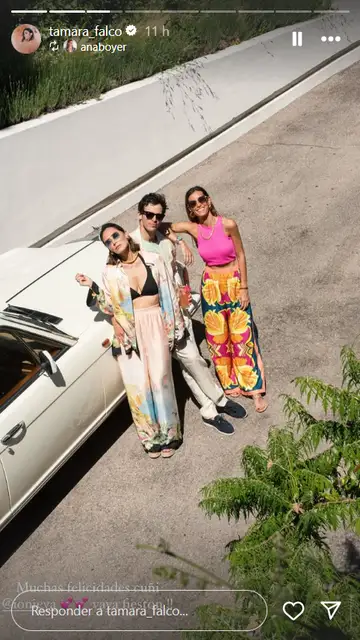 Íñigo Onieva, Tamara Falcó y Ana Boyer de celebración Íñigo Onieva, Tamara Falcó y Ana Boyer de celebración