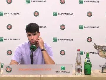 Carlos Alcaraz en Espejo Público. Carlos Alcaraz en Espejo Público.