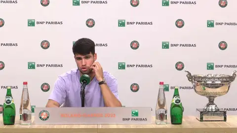 Carlos Alcaraz en Espejo Público. Carlos Alcaraz en Espejo Público.