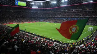 Imagen del Allianz Arena durante la final de la Nations League Imagen del Allianz Arena durante la final de la Nations League