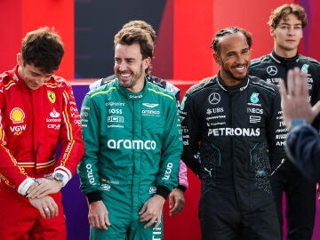 Fernando Alonso y Lewis Hamilton en 2024