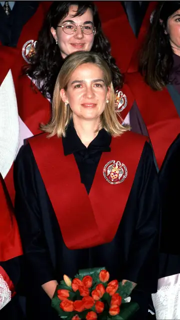 Infanta Cristina en su graduación Infanta Cristina en su graduación