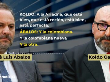 Salen a la luz audios de Ábalos y Koldo García planificando un fin de semana con mujeres en 2019: "A ti te gusta más Ariatna". "No sé, la Carlota se enrolla que te cagas"