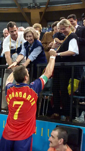 Iñaki celebra con Cristina en los JJOO de Sydney Iñaki celebra con Cristina en los JJOO de Sydney