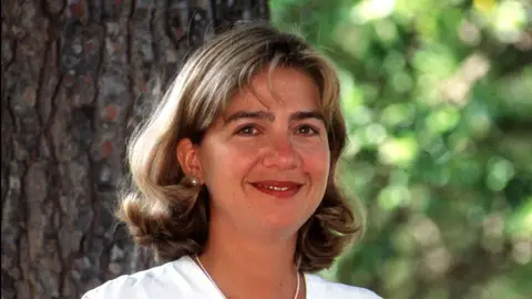 La infanta Cristina, en Mallorca en 1996 La infanta Cristina, en Mallorca en 1996